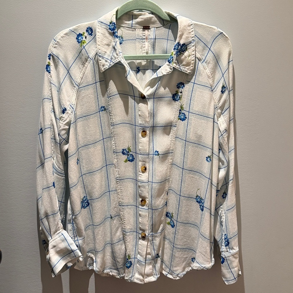 NWOT Free People Revolve Window To My Heart Blouse Size Medium  Boho